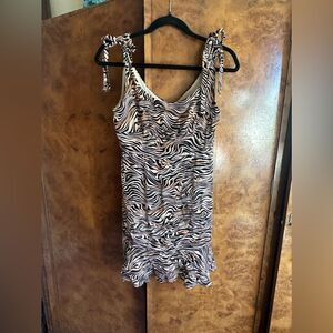 L Space tiger adjustable dress
